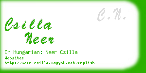 csilla neer business card
